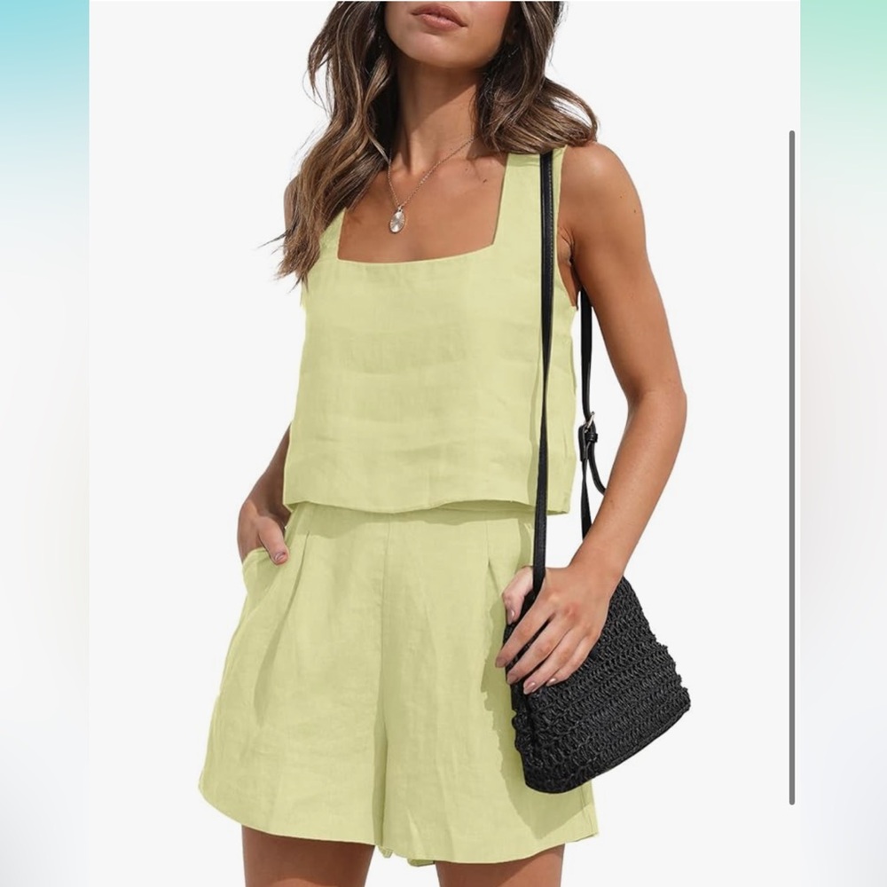 Yellow Two-Piece Set